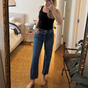 Reformation Cynthia High Rise Straight Cropped Jeans - Size 27